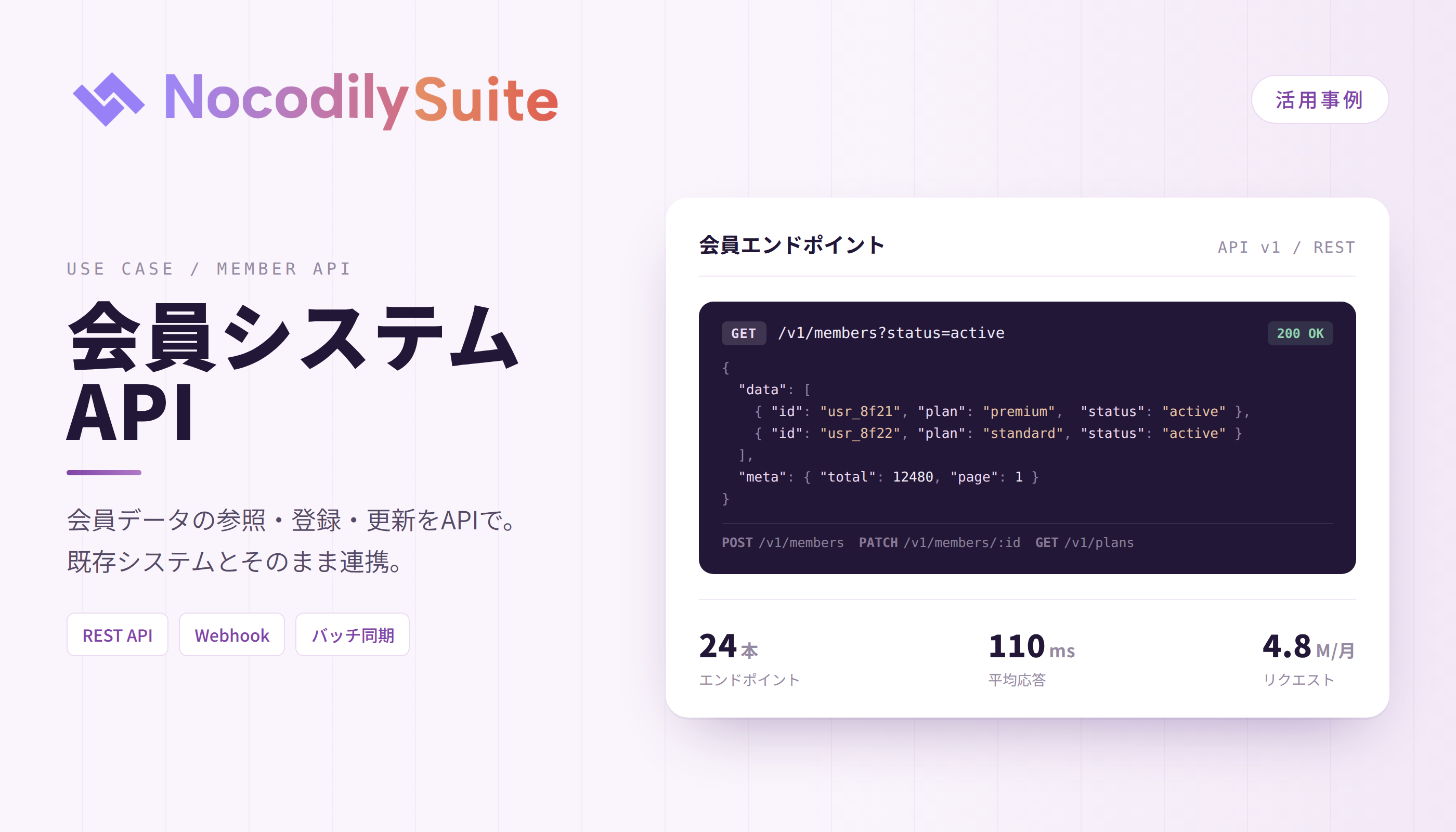 Member System API